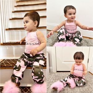 “2 Blessed” baby/toddler 2pc set.